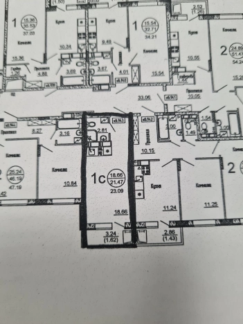 Купить Студию в Воронеже. Вариант № 5753010, 0, площадь - квм, цена 2940000 рублей