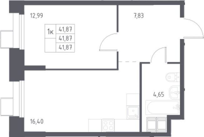 Купить двухкомнатную квартиру в ЖК Тропарево парк в Москве. Вариант № 3573176, 0, площадь -  квм, цена 10662858 рублей