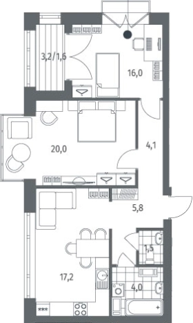 Купить трехкомнатную квартиру в ЖК Наука в Санкт-Петербурге. Вариант № 6897593, 0, площадь -  квм, цена 21688000 рублей