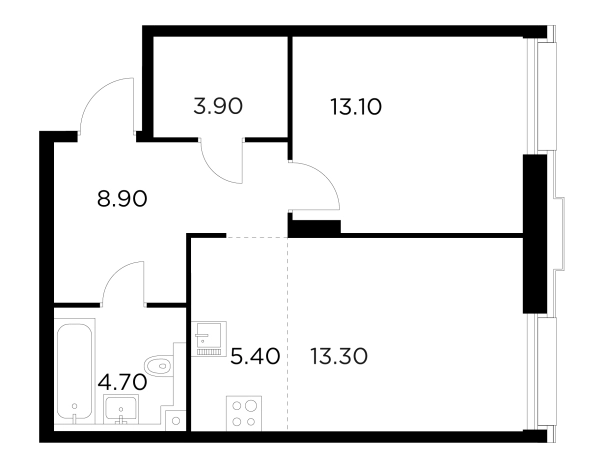 Купить квартиру в новостройках в ЖК INJOY в Москве. Вариант № 9104890, 1, площадь -  квм, цена 23678600 рублей