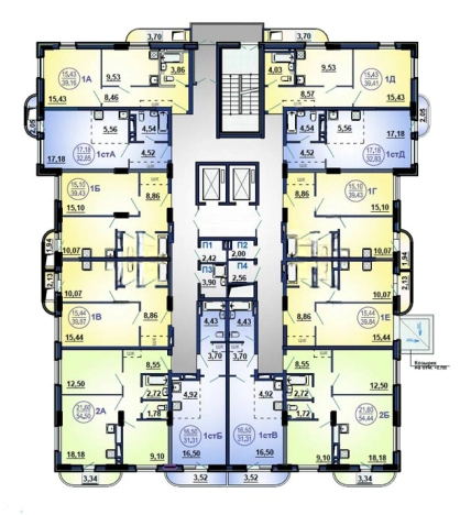 . Вариант № 1151523, 1, площадь - 31.9 квм, цена 3919000 рублей