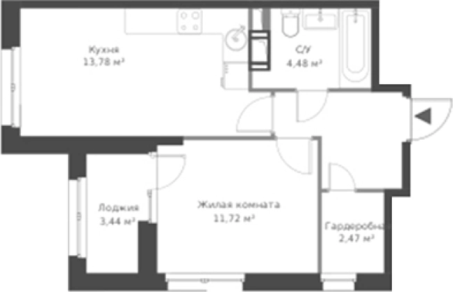 Купить двухкомнатную квартиру на улице Мира в Сертолове. Вариант № 6057591, 0, площадь - квм, цена 6723143 рублей
