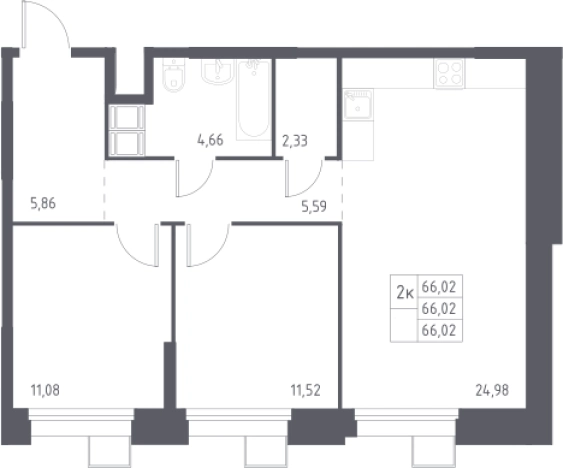 Купить трехкомнатную квартиру в ЖК Тропарево парк в Москве. Вариант № 3573177, 0, площадь -  квм, цена 14187429 рублей