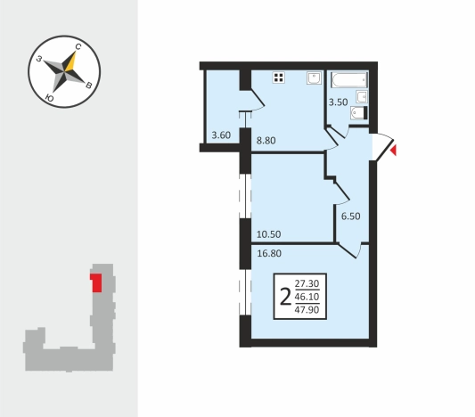 Купить квартиру в новостройках на улице Новгородская в Владимире. Вариант № 125928, 0, площадь -  квм, цена 5019000 рублей