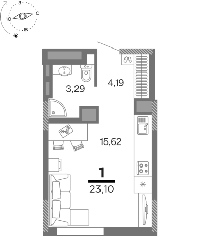 Купить квартиру в новостройках на улице Мещёрская в Рязани. Вариант № 153395, 0, площадь -  квм, цена 3564850 рублей