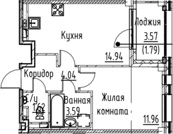 Купить однокомнатную квартиру в ЖК Кронфорт в Санкт-Петербурге. Вариант № 6830699, 0, площадь -  квм, цена 10030560 рублей