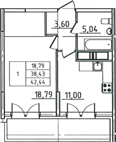 Купить однокомнатную квартиру у метро Приморская в Санкт-Петербурге. Вариант № 6511256, 0, площадь -  квм, цена 10437000 рублей