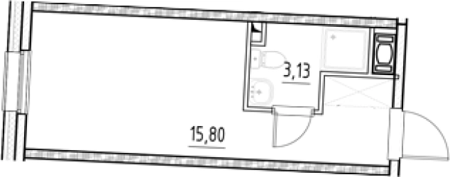 Купить Студию в новостройках в ЖК Nigilist в Санкт-Петербурге. Вариант № 5558713, 0, площадь -  квм, цена 5726230 рублей