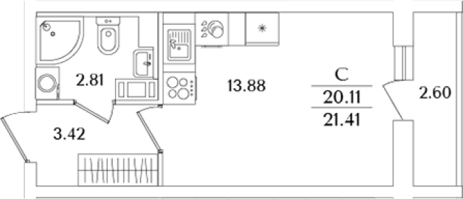 Купить Студию в новостройках в ЖК Кинопарк в Санкт-Петербурге. Вариант № 6712835, 0, площадь -  квм, цена 7731196 рублей
