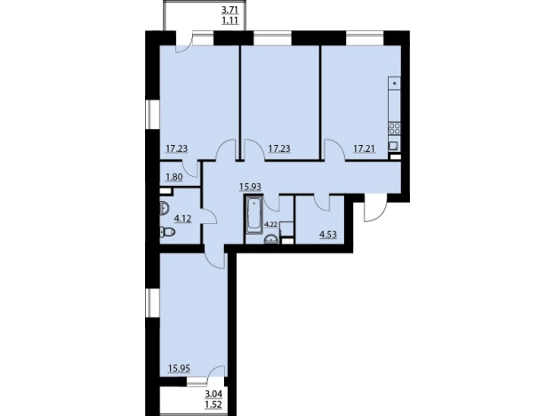 Купить квартиру в новостройках на улице Кленовая в Воронежской области. Вариант № 9361348, 0, площадь -  квм, цена 13055234 рублей