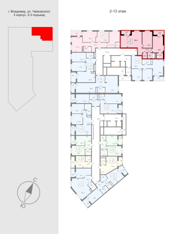 Купить трехкомнатную квартиру в новостройках в Владимирской области. Вариант № 150796, 2, площадь -  квм, цена 11005500 рублей