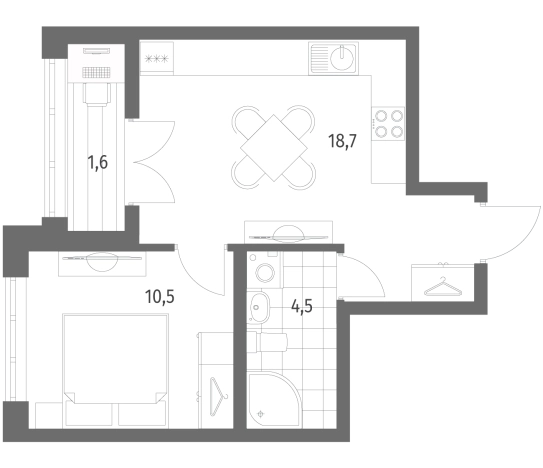 Купить квартиру в ЖК NEWПИТЕР в Ленинградской области. Вариант № 5552023, 0, площадь -  квм, цена 6107000 рублей
