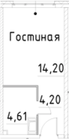 Купить Студию в новостройках на улице проспект Большевиков в Санкт-Петербурге. Вариант № 7596169, 0, площадь -  квм, цена 4975271 рублей