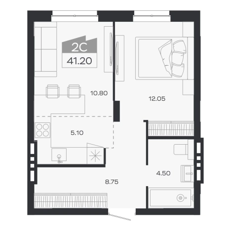 Купить двухкомнатную квартиру в ЖК Базилик (НОВОСИБИРСК) в Новосибирской области. Вариант № 9951120, 0, площадь -  квм, цена 6595000 рублей