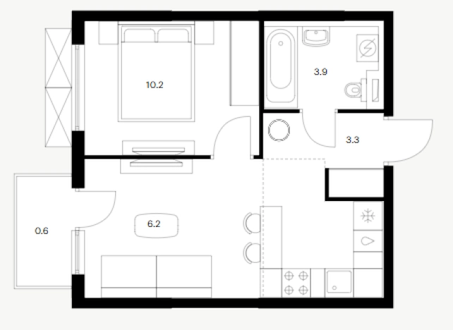 Купить однокомнатную квартиру в ЖК Савин Парк в Нижегородской области. Вариант № 159204, 0, площадь -  квм, цена 5743500 рублей