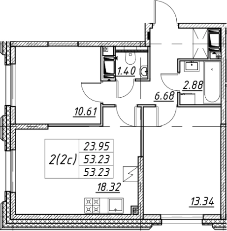 Купить трехкомнатную квартиру у метро Елизаровская в Санкт-Петербурге. Вариант № 7849443, 0, площадь -  квм, цена 18081911 рублей