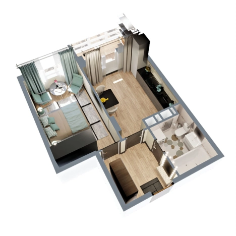 Купить квартиру в новостройках в Коврове. Вариант № 6848855, 6, площадь -  квм, цена 4094025 рублей