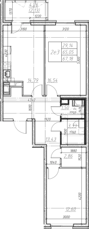 Купить трехкомнатную квартиру в новостройках у метро Девяткино в Мурине. Вариант № 6852558, 0, площадь -  квм, цена 9698955 рублей