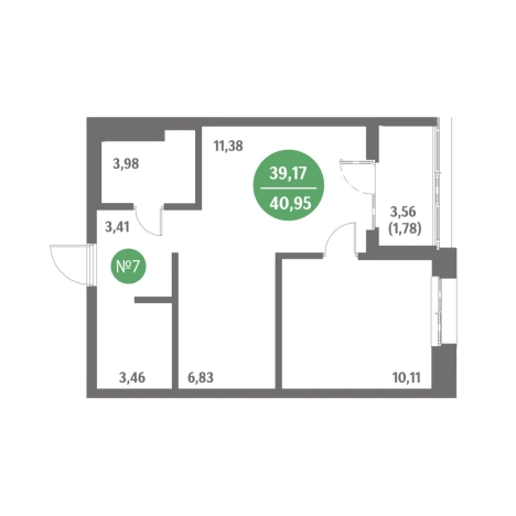 Купить однокомнатную квартиру в ЖК Стрижи в Приморском крае. Вариант № 10290397, 0, площадь -  квм, цена 7938000 рублей