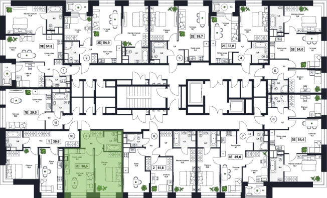 Купить квартиру в ЖК Пушкино Град в Пушкине. Вариант № 160345, 1, площадь -  квм, цена 7954000 рублей