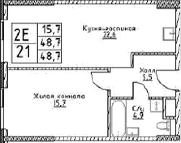 Купить двухкомнатную квартиру в районе Черёмушки в Москве. Вариант № 10307568, 0, площадь -  квм, цена 17960560 рублей
