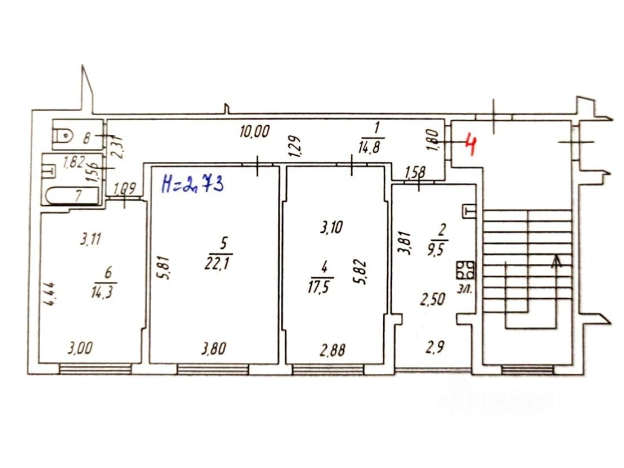 Купить квартиру в Коломне. Вариант № 9962222, 11, площадь -  квм, цена 11500000 рублей