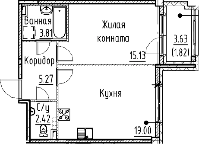 Купить двухкомнатную квартиру в новостройках в ЖК Кронфорт в Санкт-Петербурге. Вариант № 6830488, 0, площадь -  квм, цена 12511840 рублей