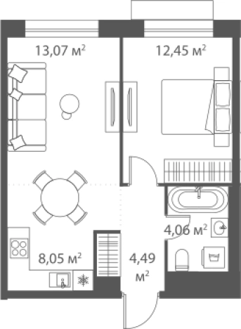 Купить двухкомнатную квартиру в новостройках на улице 1-й Котляковский переулок в Москве. Вариант № 104276, 0, площадь - квм, цена 21150137 рублей