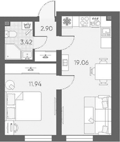 Купить квартиру в ЖК Морская миля в Санкт-Петербурге. Вариант № 6889141, 0, площадь - квм, цена 9686779 рублей