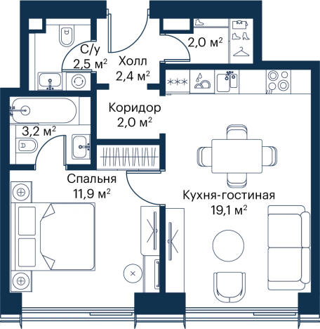 Купить квартиру в ЖК City Bay в Москве. Вариант № 149197, 0, площадь -  квм, цена 23450274 рублей
