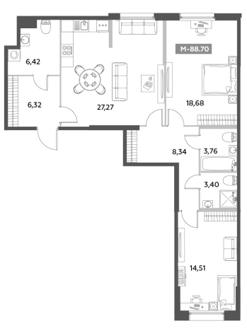 Купить трехкомнатную квартиру в новостройках в ЖК Аквилон Leaves в Санкт-Петербурге. Вариант № 6217222, 0, площадь -  квм, цена 29453575 рублей