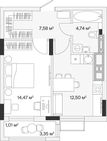 Купить квартиру в новостройках на улице Весенняя в Калининграде. Вариант № 101181, 0, площадь -  квм, цена 10392396 рублей