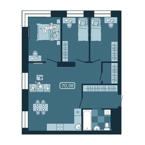 Купить четырехкомнатную квартиру в Приморском крае. Вариант № 5548280, 0, площадь -  квм, цена 12327057 рублей