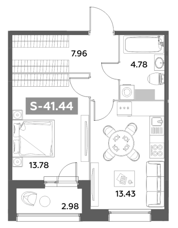 Купить двухкомнатную квартиру в новостройках у метро Звёздная в Санкт-Петербурге. Вариант № 6216976, 0, площадь -  квм, цена 14105877 рублей