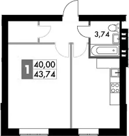 Купить квартиру со свободной планировкой в новостройках в Московской области. Вариант № 117374, 0, площадь -  квм, цена 8542170 рублей