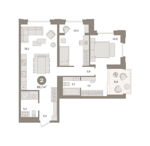 Купить квартиру в новостройках в СВАО в Москве. Вариант № 8625499, 0, площадь -  квм, цена 36200000 рублей