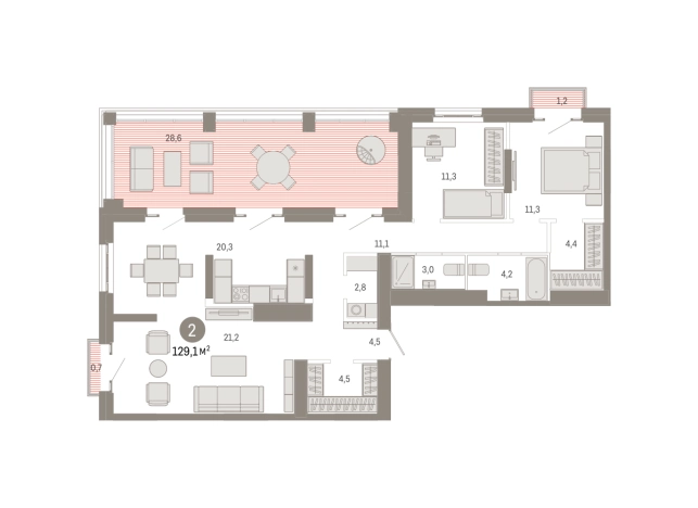 Купить трехкомнатную квартиру в новостройках в ЖК Метроном в Москве. Вариант № 8468191, 0, площадь -  квм, цена 38950000 рублей