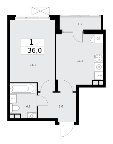 Купить квартиру в ЖК Деснаречье в Москве. Вариант № 540127, 0, площадь - квм, цена 13182624.0000 рублей