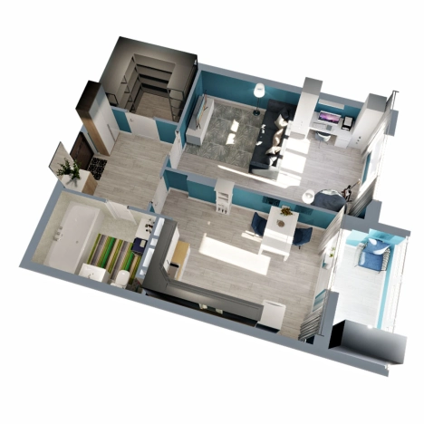 Купить квартиру в новостройках в ЖК "Чайковский" в Коврове. Вариант № 146441, 6, площадь -  квм, цена 4669390 рублей