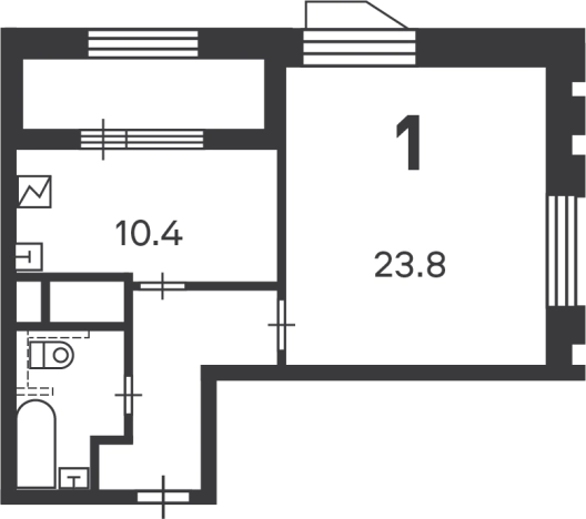 Купить квартиру в Москве. Вариант № 8985666, 2, площадь - квм, цена 23279607 рублей