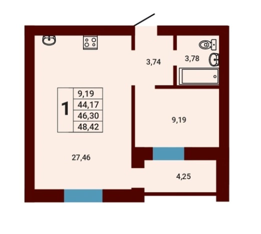 Купить квартиру в Стерлитамаке. Вариант № 86658, 0, площадь -  квм, цена 4398500 рублей