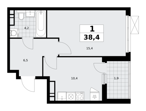 Купить однокомнатную квартиру в ЖК Скандинавия в Москве. Вариант № 1006895, 0, площадь - квм, цена 12393984 рублей