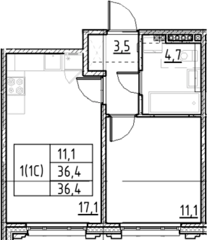 Купить двухкомнатную квартиру в новостройках у метро Купчино в Санкт-Петербурге. Вариант № 9328148, 0, площадь -  квм, цена 9391746 рублей