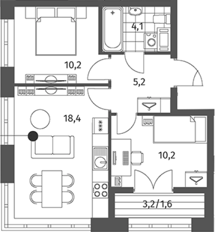 Купить трехкомнатную квартиру в ЖК NEWПИТЕР в Ленинградской области. Вариант № 5259003, 0, площадь -  квм, цена 9131000 рублей