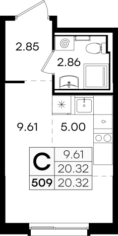 Купить квартиру в ЖК GloraX Новинки в Нижегородской области. Вариант № 137542, 0, площадь -  квм, цена 3019999 рублей