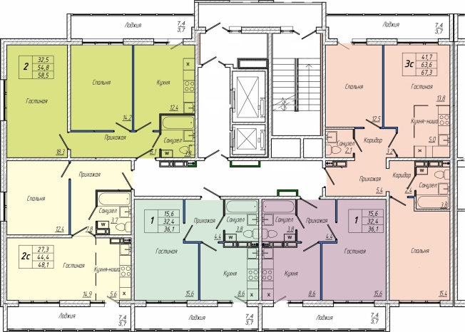 Купить квартиру в новостройках в районе Центральный в Кемерове. Вариант № 109753, 1, площадь -  квм, цена 8190000 рублей
