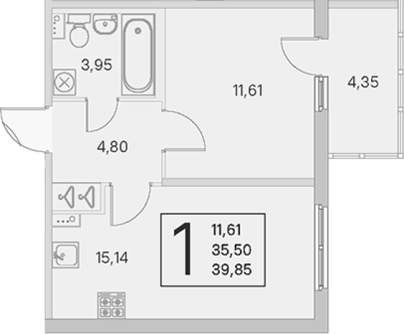 Купить квартиру в новостройках в ЖК Любоград в Стрельне в Санкт-Петербурге. Вариант № 6866502, 0, площадь -  квм, цена 8140150 рублей
