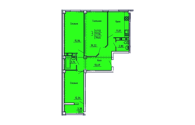 Купить квартиру на вторичке в ЖК Жилой комплекс "Арбековская застава" в Пензе. Вариант № 8918702, 0, площадь -  квм, цена 6172875 рублей