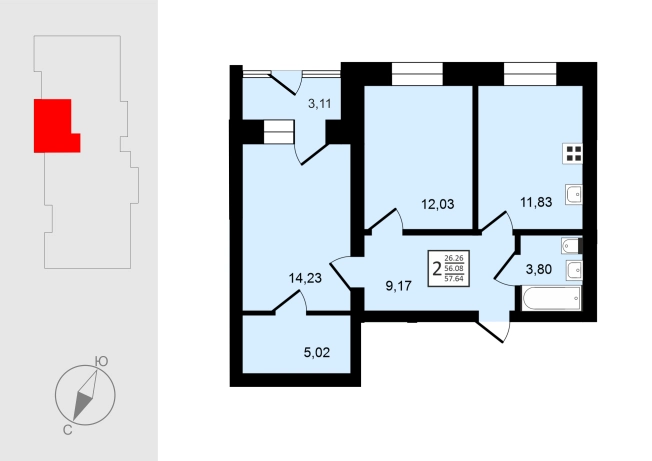 Купить квартиру в новостройках в Суздале. Вариант № 148388, 0, площадь -  квм, цена 7205000 рублей