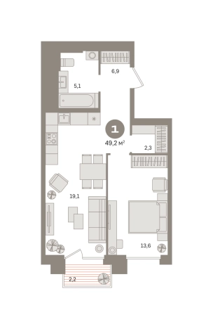 Купить однокомнатную квартиру в ЖК Квартал Герцена в Москве. Вариант № 8874990, 0, площадь -  квм, цена 16600000 рублей